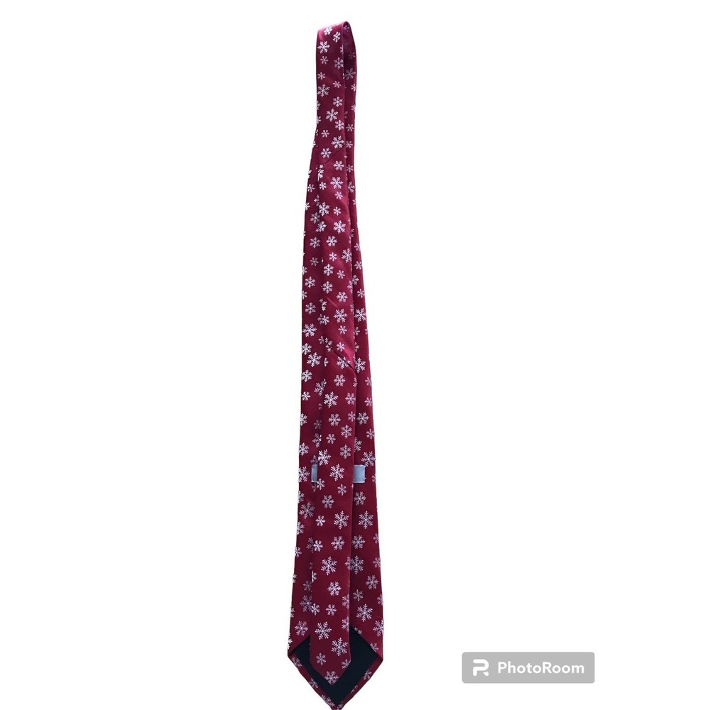 Noel Collection Men's‎ Snowflake  Nick Tie - Picture 2 of 8